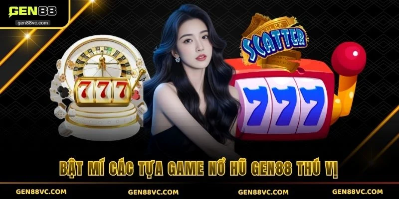 Bật mí các tựa game Nổ Hũ GEN88 thú vị 